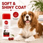 300ml 2 Pack &1 Pack Dog Shampoo Shed Control Puppy Shampoo - Cherry Fragranced.