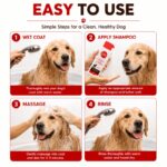 300ml 2 Pack &1 Pack Dog Shampoo Shed Control Puppy Shampoo - Cherry Fragranced. - Image 5