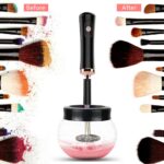Electric Make up Brush Cleaner Dryer Set Machine Cosmetic Auto Clean Quick Dry - Black - Image 2