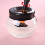 Electric Make up Brush Cleaner Dryer Set Machine Cosmetic Auto Clean Quick Dry - Black - Image 5